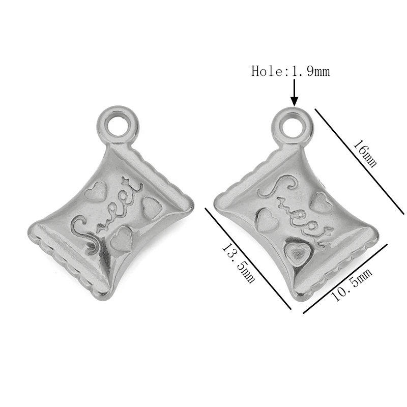 3pcs Lipstick Rabbit Conch Lovers Charms Pendants