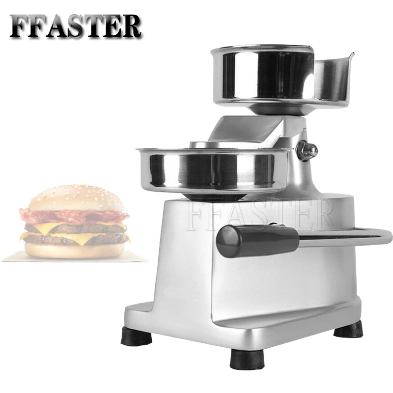 15cm Hamburger Press Forming Machine Patty Maker Food Processors With 500pcs Burger Paper Round Meat Press Machine