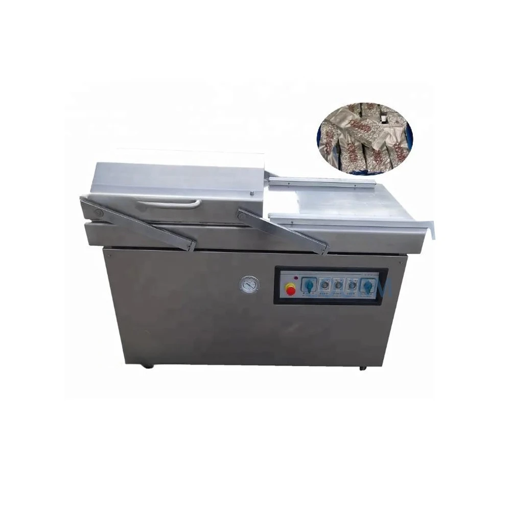 COURM Double Chamber Vacuum Packing Machine Seafood Salted Meat Dry Fish Pork Beef Rice Electric Driven New Condition