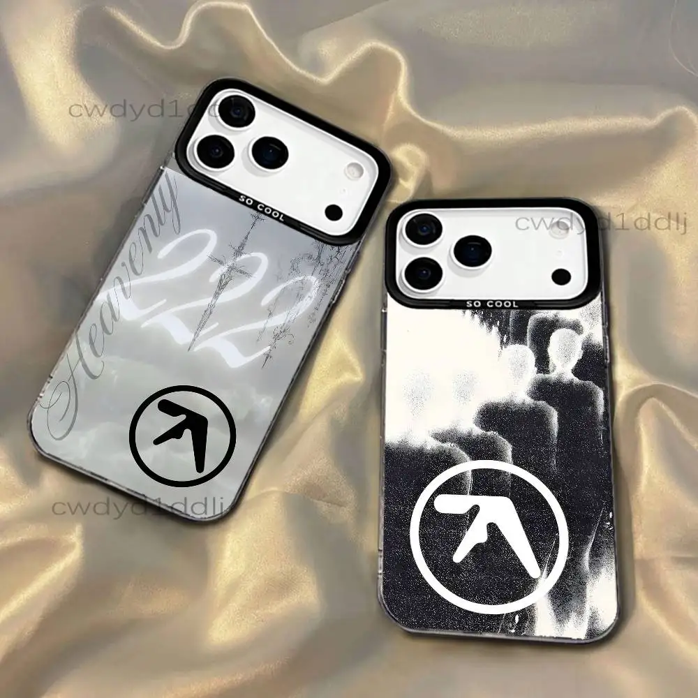 

A-Aphex Twin Syro LOGO For iPhone 17,16,15,14,13,12,X,8,Pro,Max,Plus,SE4,Air,Mini Black IMD Matte Case