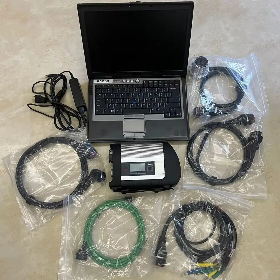 Программное обеспечение MB Star SD C4 SSD HDD HHTWin/Xentry для диагностики неисправностей, программирования ЭБУ, SCN, ноутбук D630 для автомобилей и грузовиков, инструмент для ремонта с подключением по Wi-Fi.