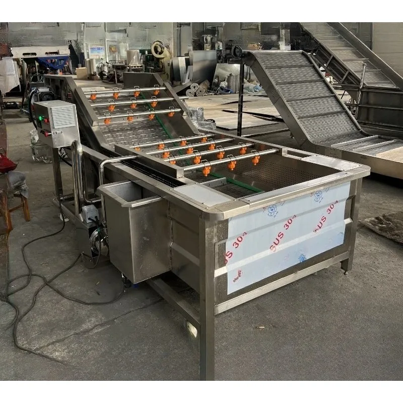 

Chain plate cleaning machine, industrial aluminum sink plate chain bubble cleaning hoist, food network chain spray conveyor