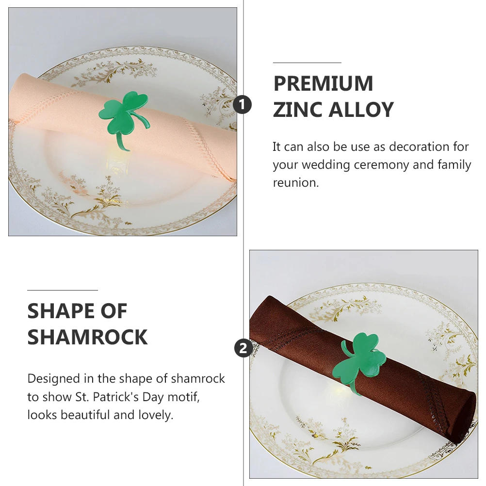

Greenery Napkin Buckle Table Party Decorations Serviette Holder Dining Zinc Alloy Ring
