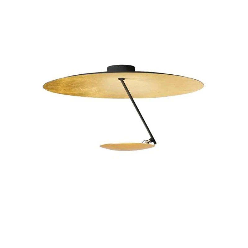

Modern minimalist living room creative designer bedroom gold foil ceiling light