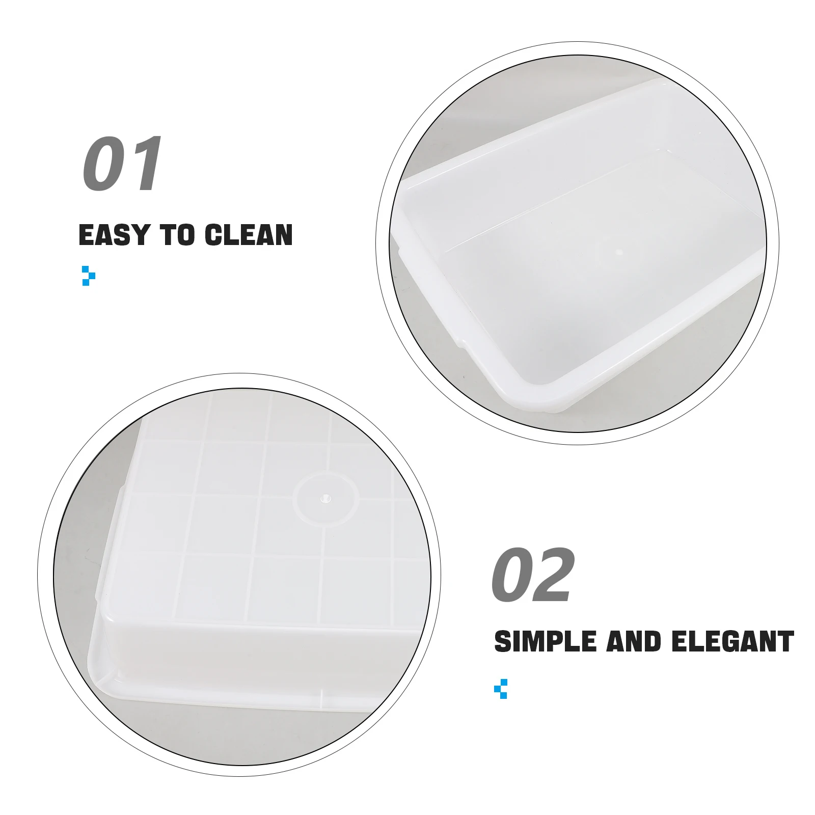 Laboratory Tray Spill Containment Shallow Plastic Organizing Storage Solution for Chemical Experiments and Education Lab Sample