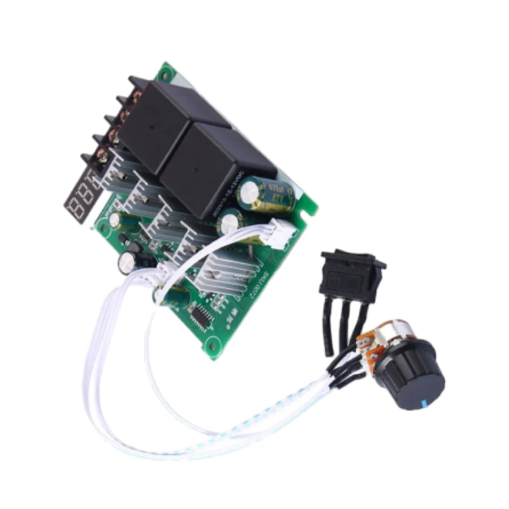 1PC PWM DC Motor Governor DC10-55V Motor Forward and Reverse Switch 40A 0-100% Speed Adjustable Range Motor Controller Regulator