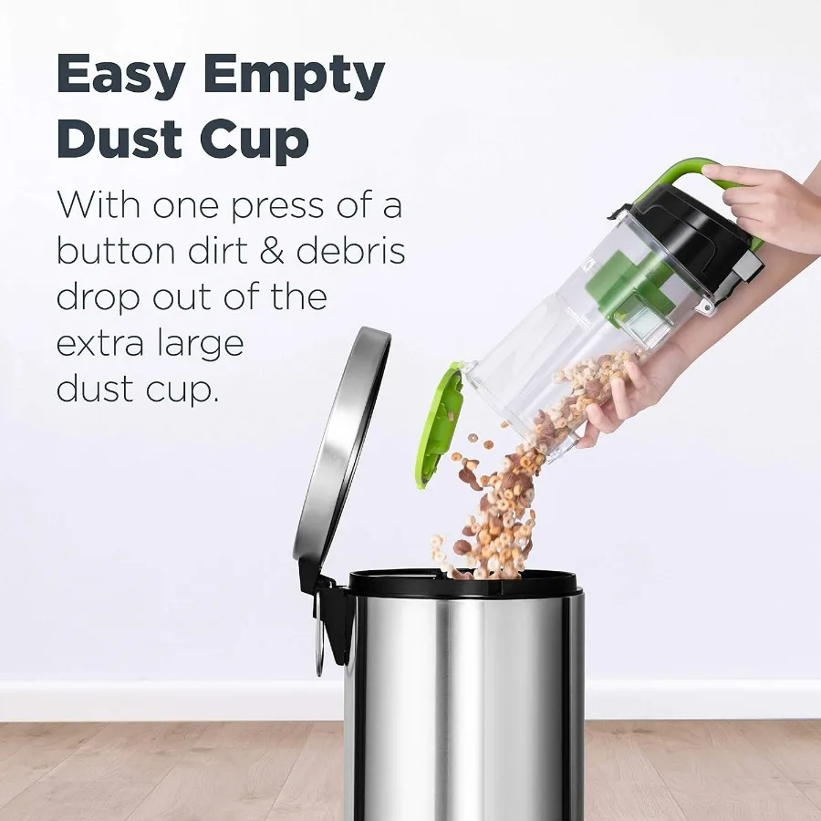 مكنسة كهربائية عمودية خفيفة الوزن للغاية بدون كيس من Airspeed، NEU10AE4، أخضر #3