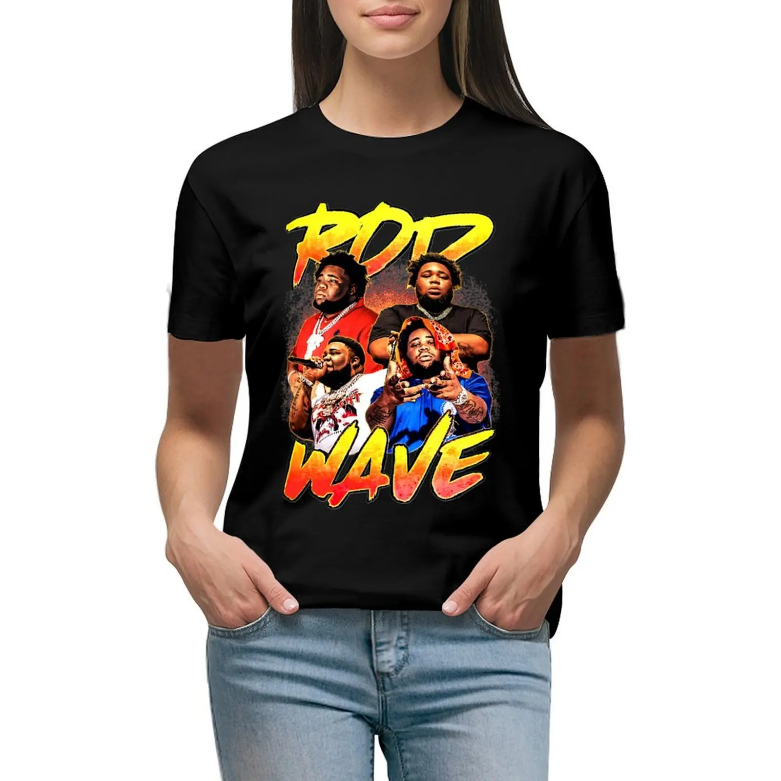 

RoodWWave's Musical Odyssey T-shirt summer top shirts graphic tees kawaii clothes Woman T-shirts