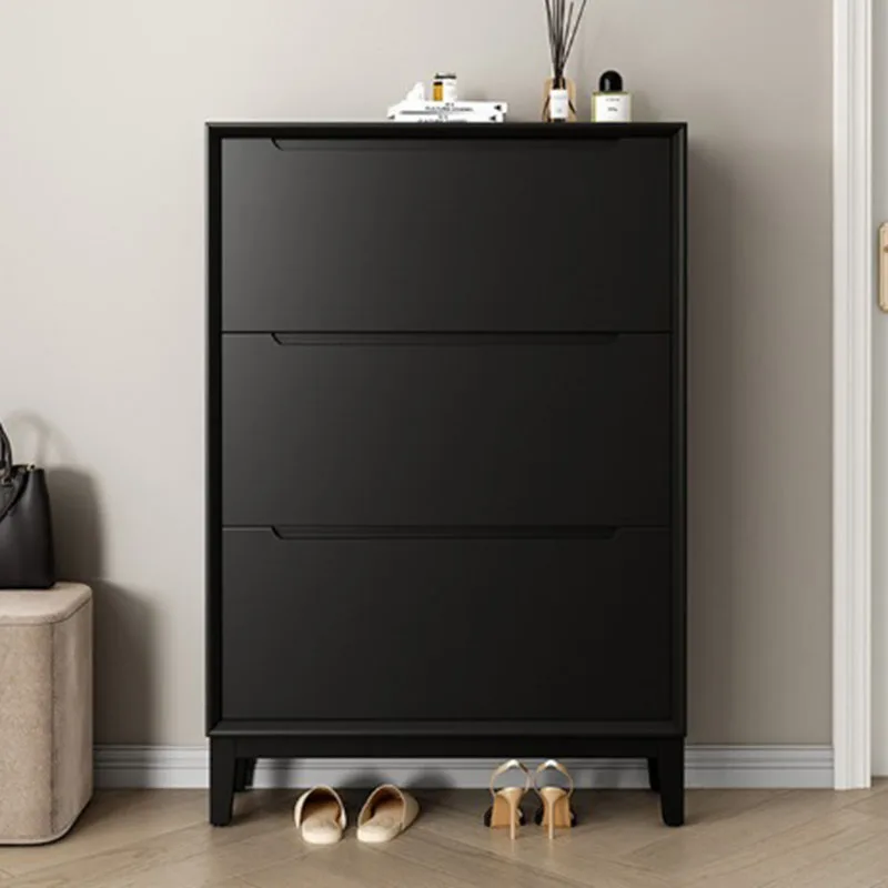 Black Black Wooden Shoe Rack Big Size Vertical Living Room Entrance Hall Narrow Safe Shoe Shelf Cheap Gabinete Postmodern Furniture - Aliexpress Deal