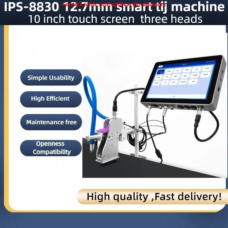 

Double Heads IPS-8820 10inch Touch Screen Thermal Inkjet Printing Machine For Inkjet Plastic Coding Machine