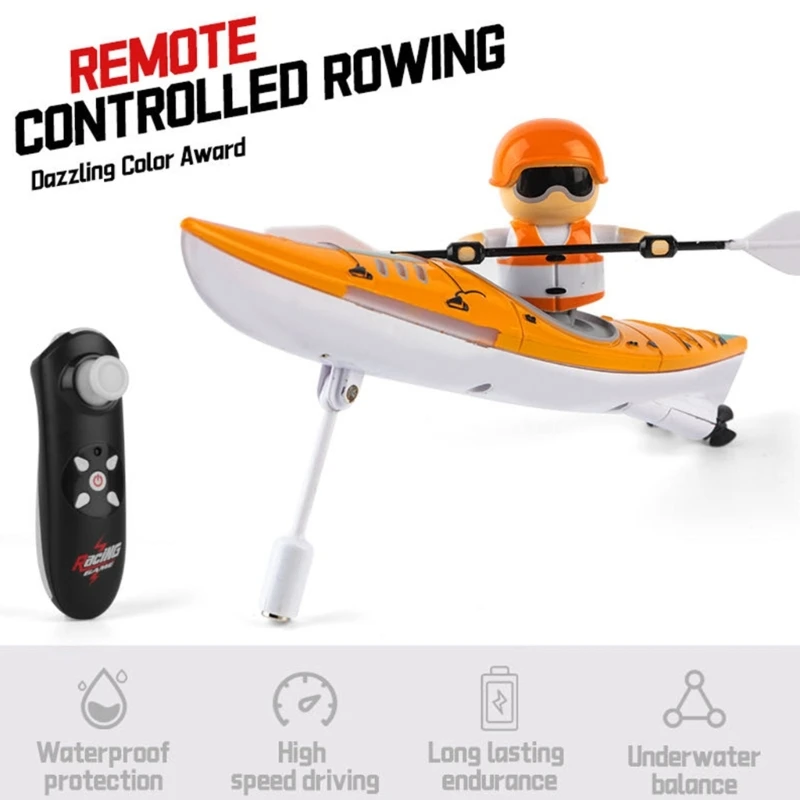 Remote Control Race Boat RowingBoat Speed Boat Toy Children Favor Gift D5QF