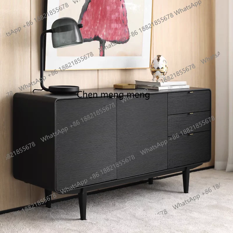 

Solid wood dining side, living room cabinet, entrance, tea, integrated storage, storage cabinet