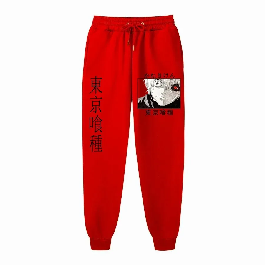 2024 Autumn and Winter Men's Jogging Pants New Tokyo Ghoul Anime Print Casual Pants Sweatpants Running Sports Clothing S-3XL