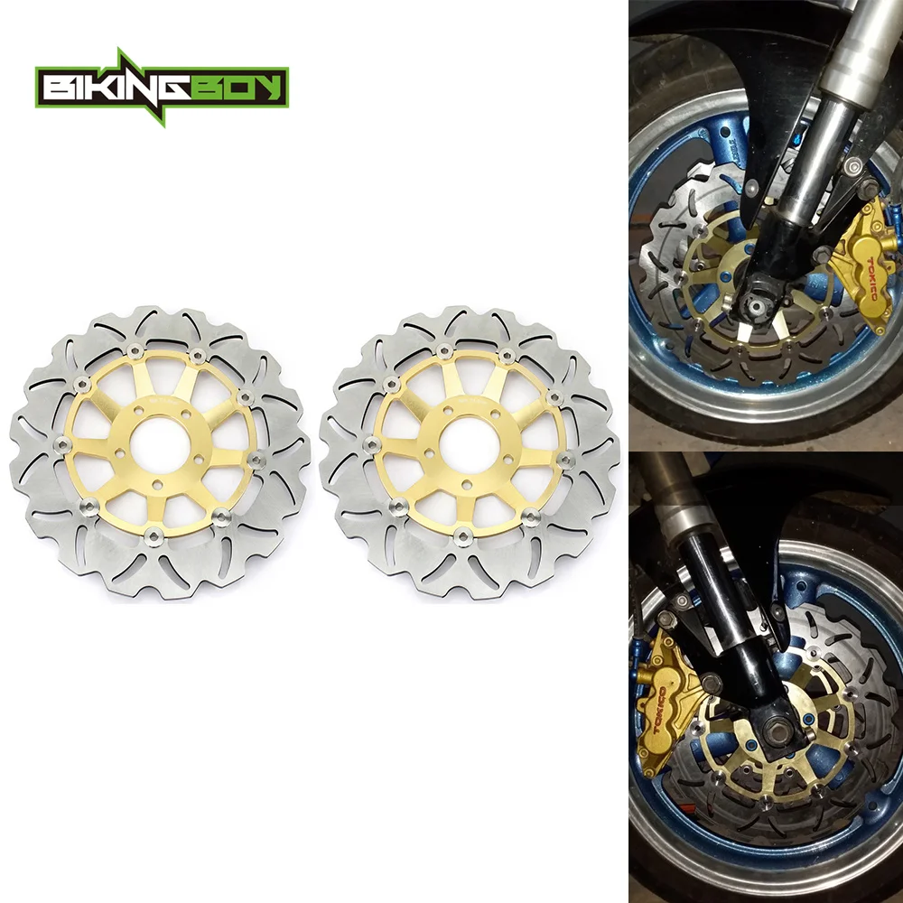 BIKINGBOY Front Brake Disc Rotors For Bandit GSF 1200 / S 96-05 04 03 97 GSX 1200 FS Inazuma 98 99 00 01 02 RF 900 R 94-99 95