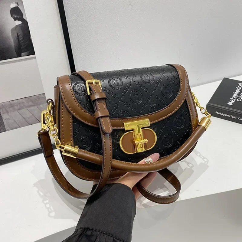 

2025г горячий! Роскошная женская седельная сумка — уникальный нишевый дизайн для элегантного стиля | Модная сумка через плечо/плечо