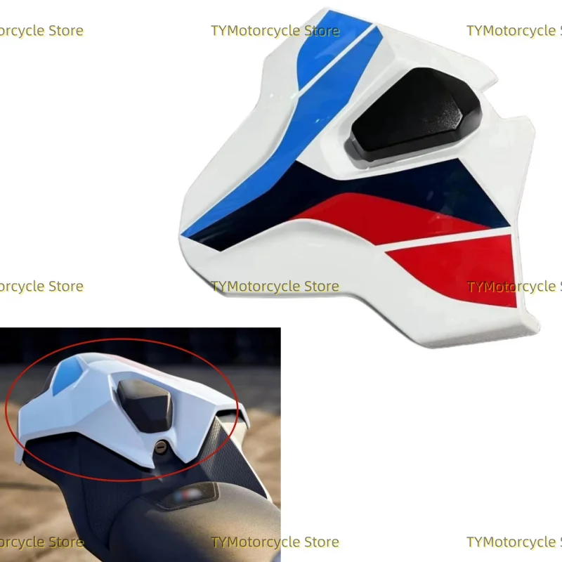 

Bright white red blue Pillion Rear Seat Cover Cowl Solo Cowl Fit For BMW S1000RR S 1000RR S1000RR-R 2023 2024