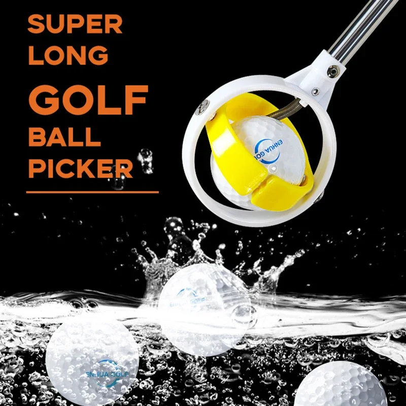 Telescopic Stainless Steel Golf Ball Retriever,Portable Retractable Golf Ball Picker,Practical Golf Sport Accessory,Golf Gift