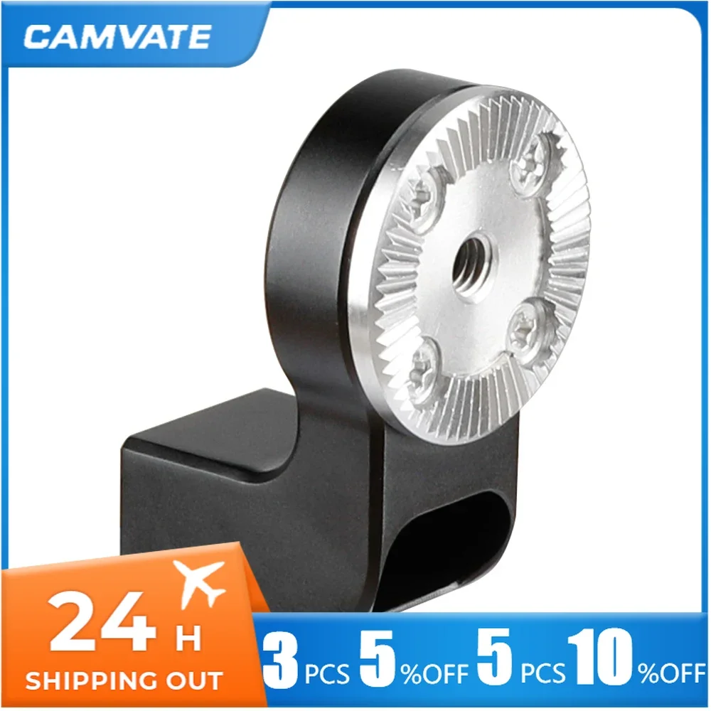 CAMVATE Standard ARRI Rosette M6 Female Thread Adapter With 1/4\