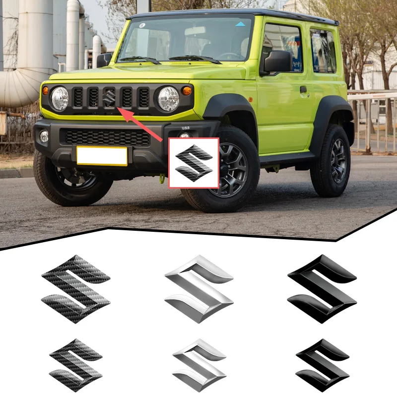 Car Styling Logo Cover Front Grille Badge Rear Trunk Emblem Decal For Suzuki Swift SX4 Grand Baleno Jimny Vitara Auto Accessorie