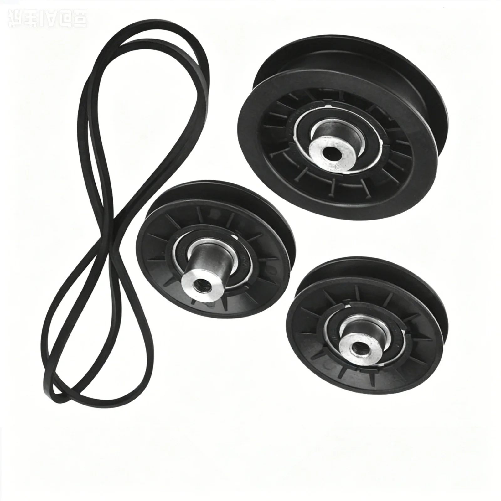 86 inch x 1/2 inch Drive Belt and Idler Pulley Set for Murray For Lawn Tractors AM121967 M126009 OEM Equivalent