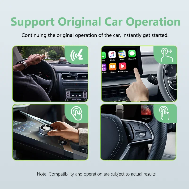 2in1 AI Box Wireless CarPlay Adapter For iPhone Apple Android Auto Wireless CarPlay Adapter Smart AI Box USB Multimedia Video - Image 3