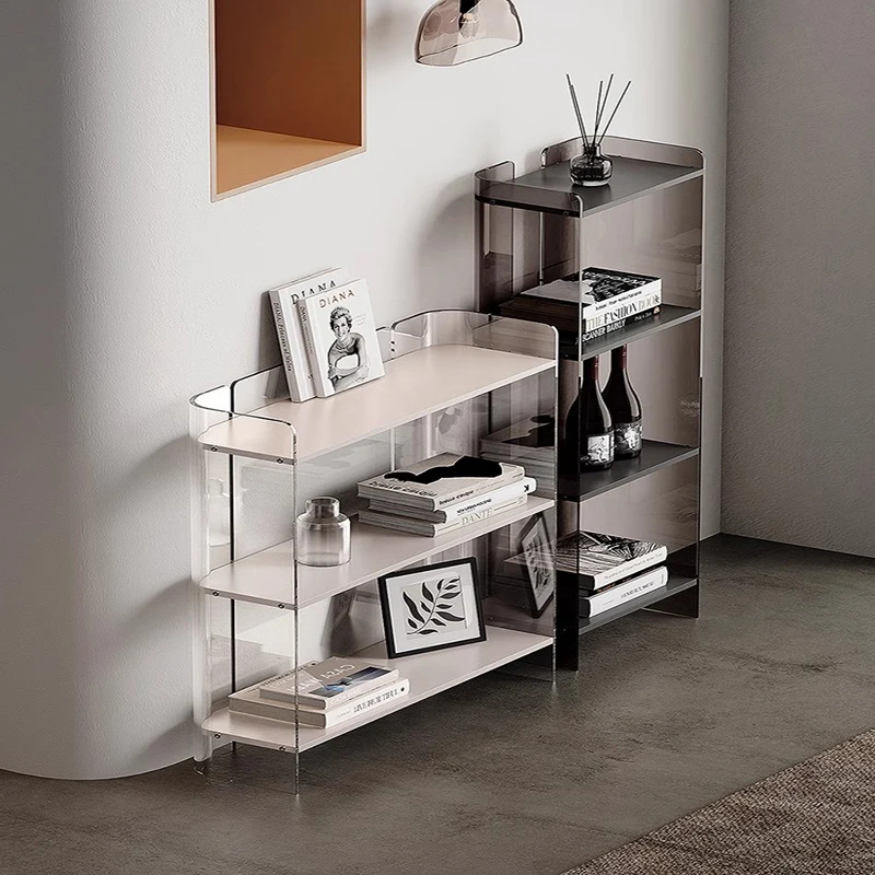 Acrylic Shelves Book Shelf Living Room Badroom Nook Organizer White Storage Book Shelf Magazine Raf Book Shelf Storage Rack