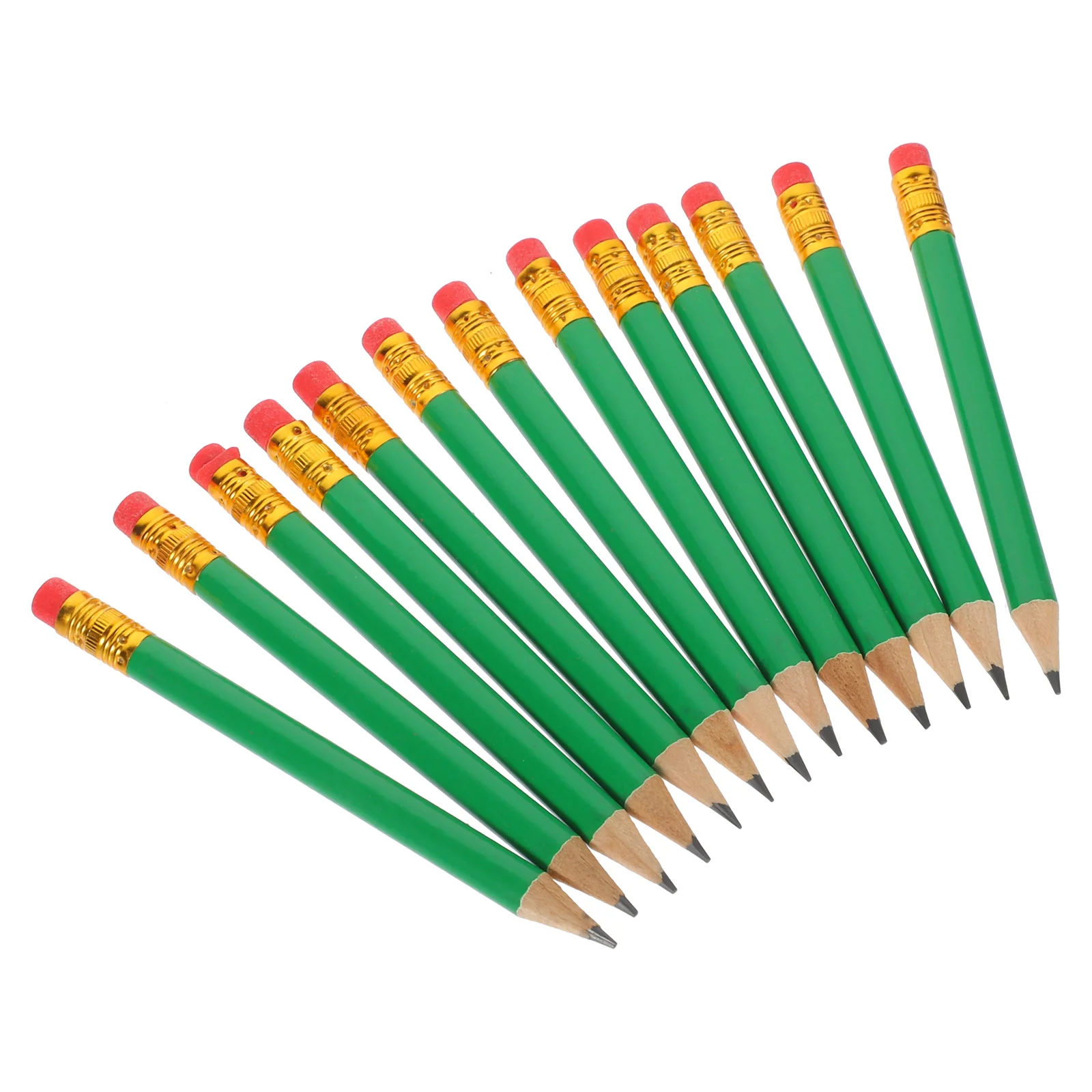 72 Pcs Golf Pencils Short Student Wooden School Supplies Small Use