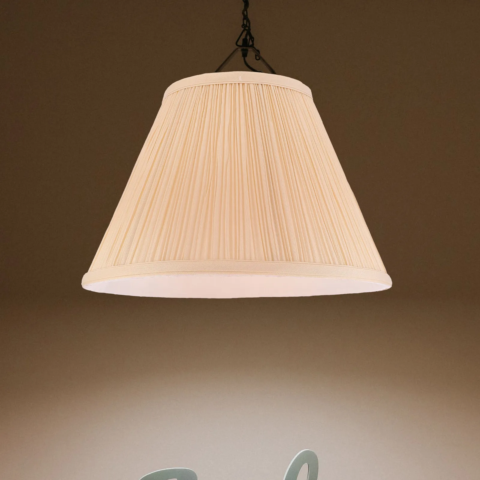 

Плиссированный тканевый светильник-абажур для потолочных, настенных и напольных ламп, защита от пыли, декоративное теплое освещение