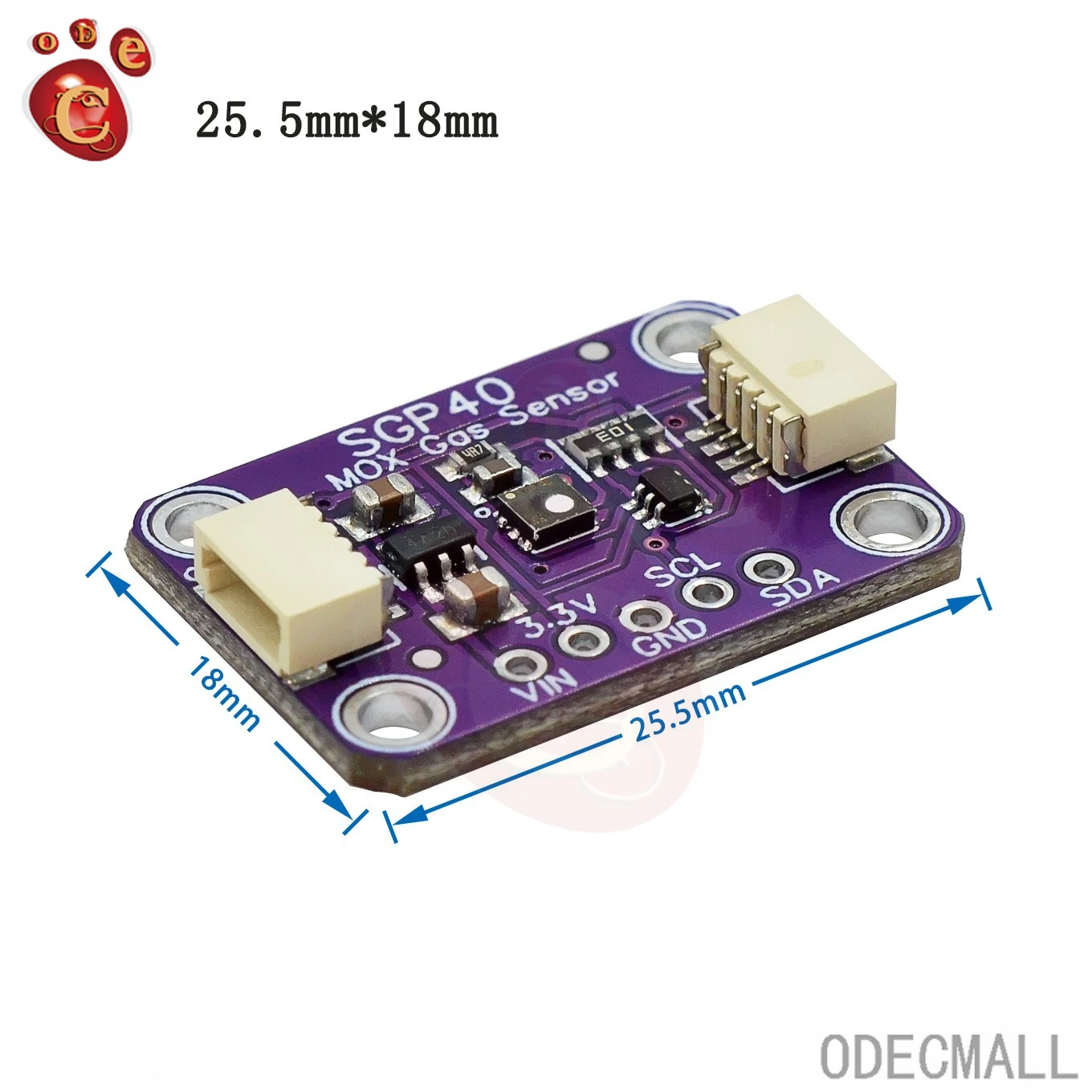 SGP30 SGP40 SGP41 Gas Sensor TVOC eCO2 Carbon Dioxide Measurement Formaldehyde Module