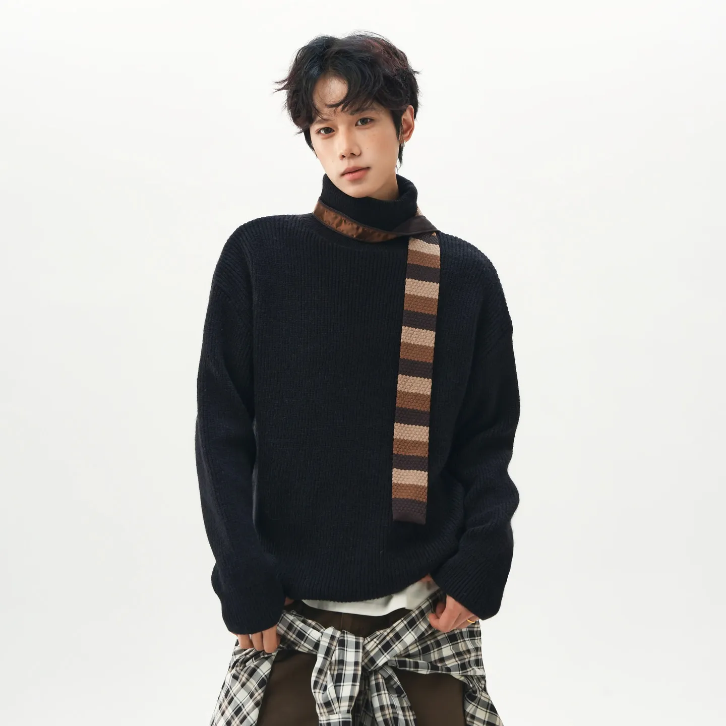 

Розовые мужские пуловеры с меховым воротником, регулируемым воротом на шнурке, высоким воротником на молнии, современные, многофункциональные, с защитными элементами, в стиле OL