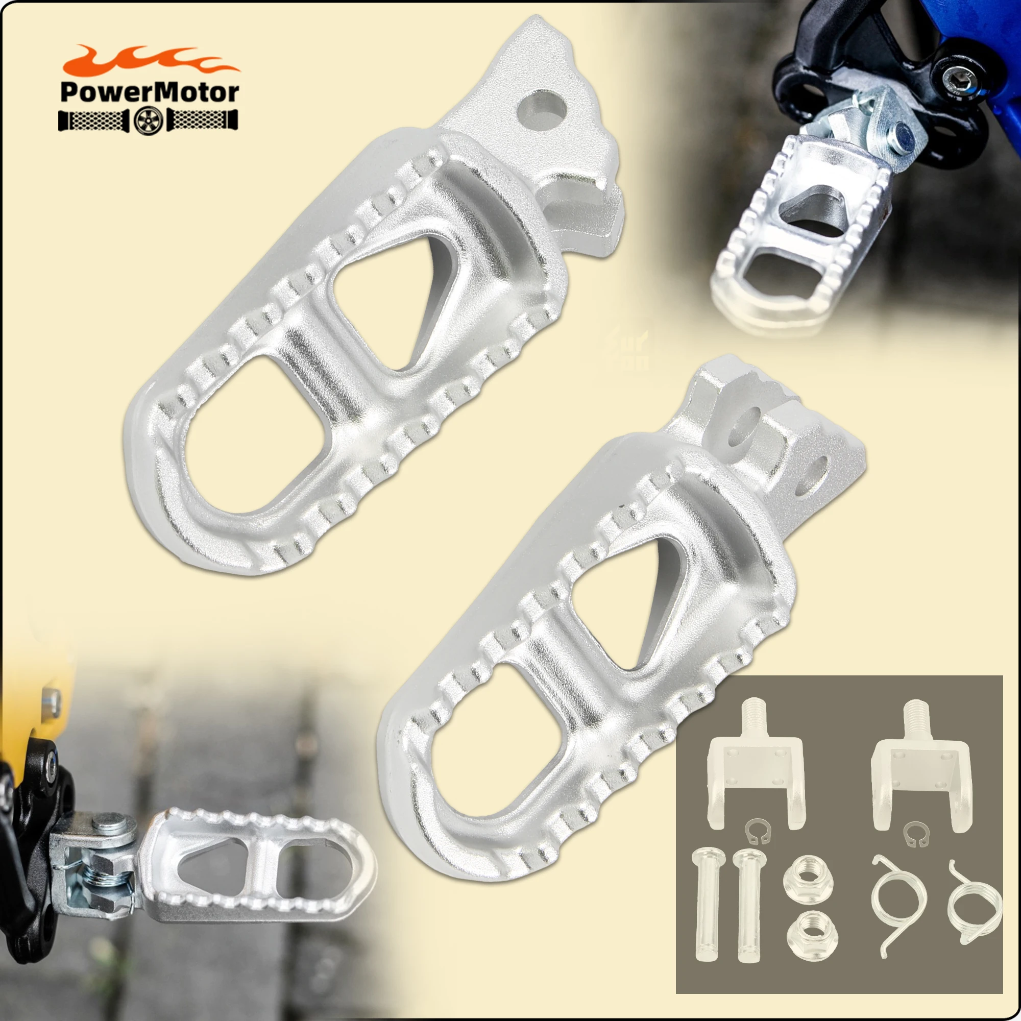 

For Surron Enduro Motocross Rests Pedals Aluminum Footpegs For Sur-Ron Light Bee X S Motorcycle Foot Pegs Bracket Equipments