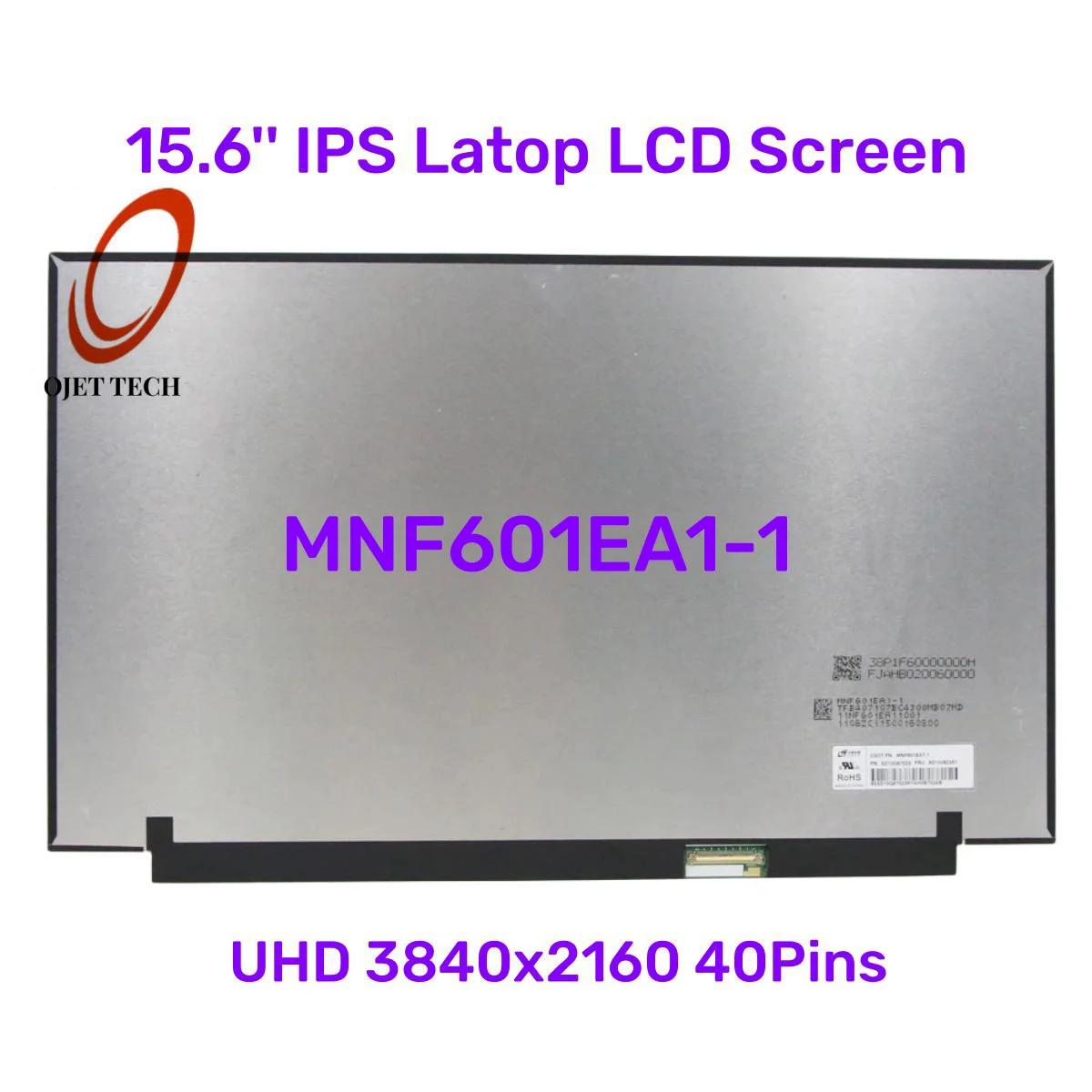 

15.6" 4K Laptop LCD Screen MNF601EA1-1 Fit MNF601EA1-2 MNF601EA1-5 For ThinkPad P15s T15g Legion S7-15IMH5 UHD 3840x2160 40Pins