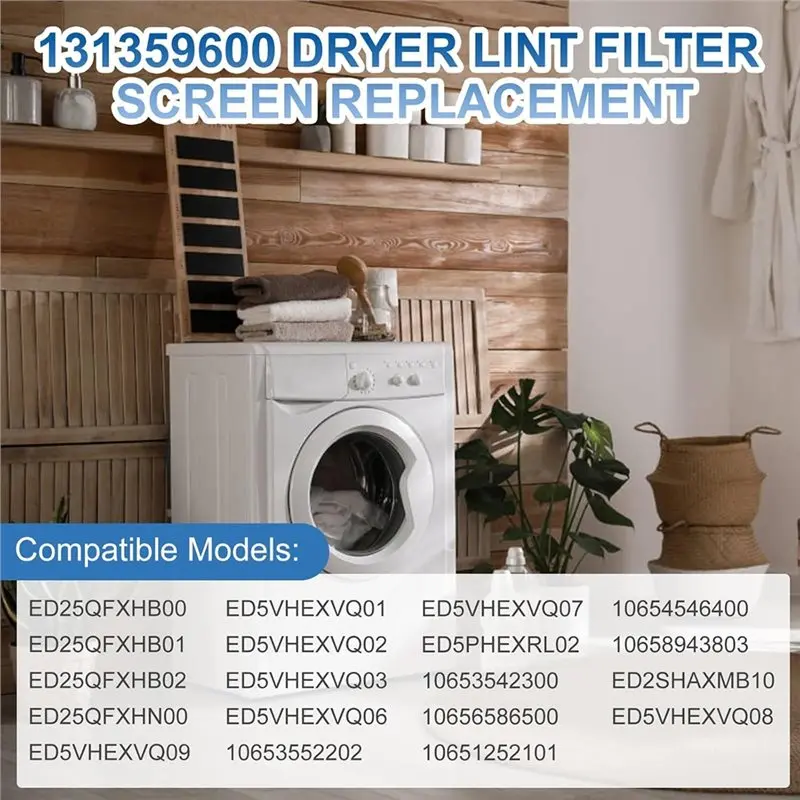 B82B-Dryer Lint Filter 5304516871 For Frigidaire Kenmore Replaces 131359602, 131359600, 131152700, 5304516872