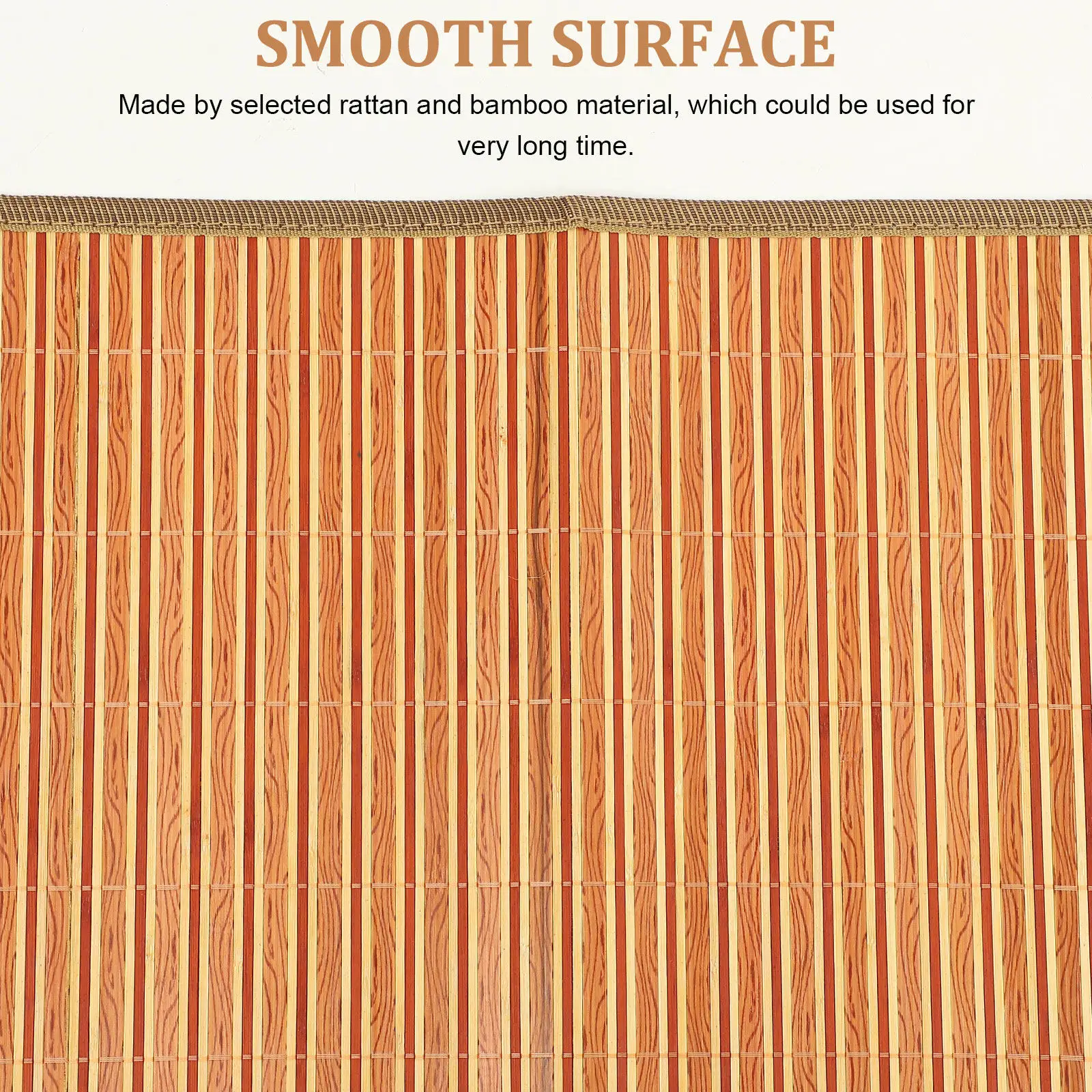 

Stroller Cooling Mat Double Sided Bamboo and Rattan Breathable Summer Cooling Cushion for Baby Dining Chair Car Seat