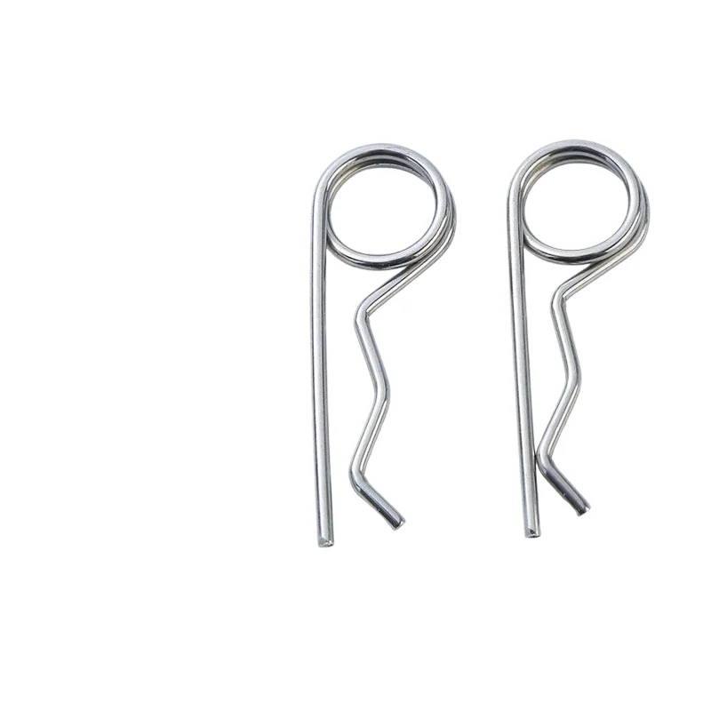 

100/150PC M2*50 cotter Double Ring pin r clip stainles steel Split Clamp Tractor hitch pin for tractor trailer drive shaft part