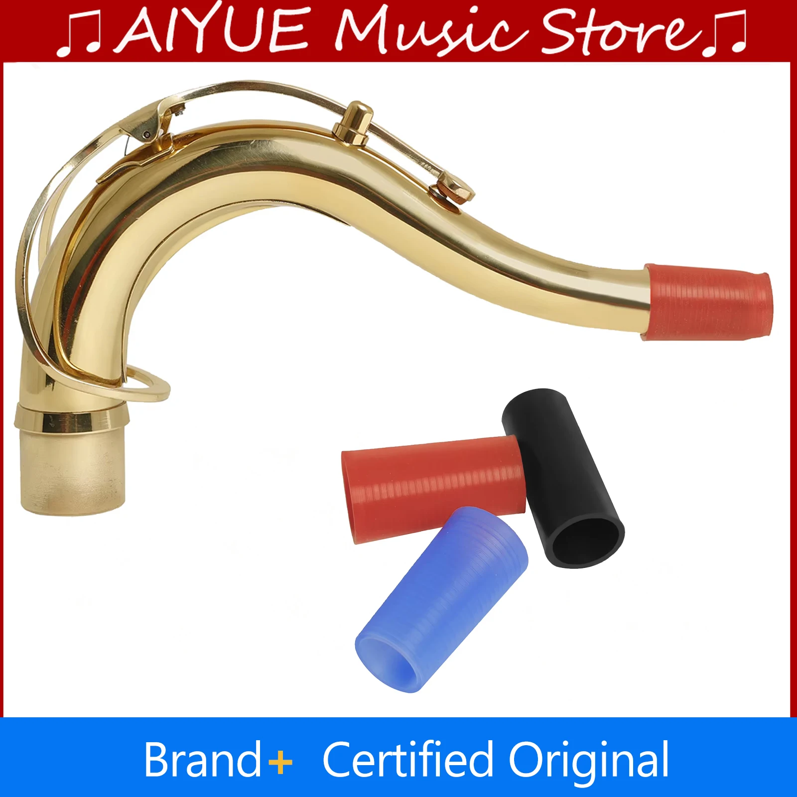 3 Pcs Baritone Tenor Saxophone Silicone Sleeve Curved Neck C