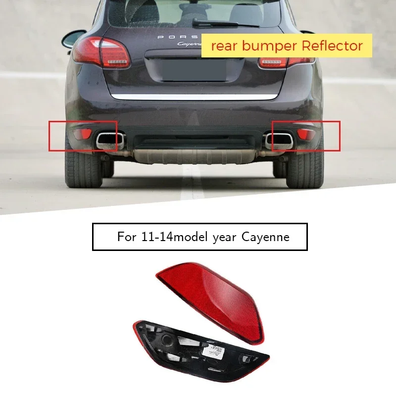 

Car Rear Bumper Reflector Rear Tail Light Lamp for Porsche Cayenne 2011-2014 95863110500 95863110600