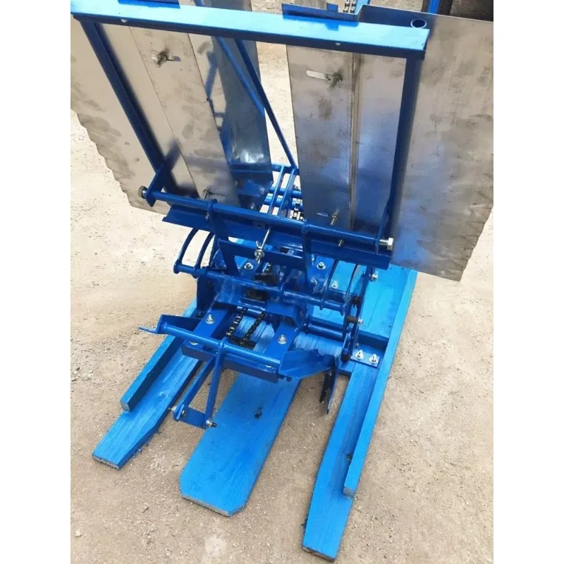 2 columns adjustable spacing manual hand rice transplanter rice field transplanter