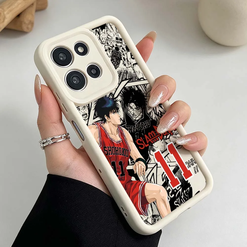 S-Slam Dunk Animation Phone Case For Motorola Moto G86 G85 G75 G56 G06 Edge 70 60 50 Fusion Eye Ladder Silicone Cover view 4
