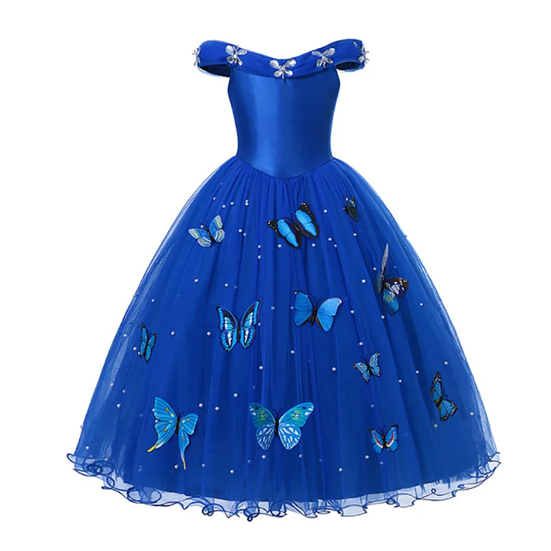 Elsa Princess Dress Girl Kid Birthday Party Carnival Clothes Dress up Anna Snow White Rapunzel Mermaid Aurora Costume