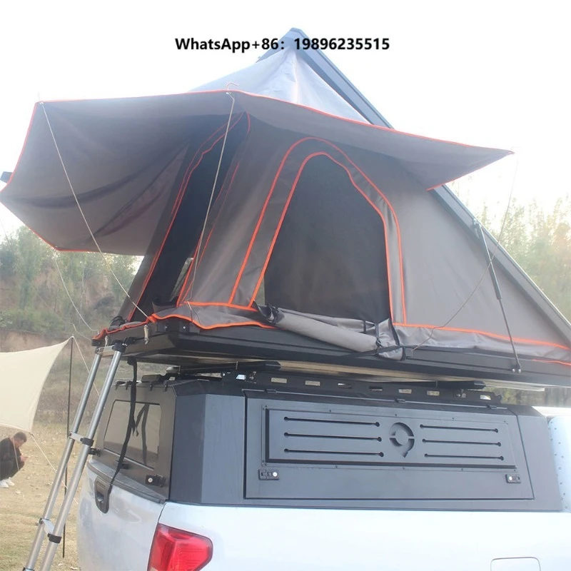 Tent Car Roof Rack for Car Foldable Camping Tent with Awning Durable Fabric Portable Overland Tent for Outdoor Travel Adventure