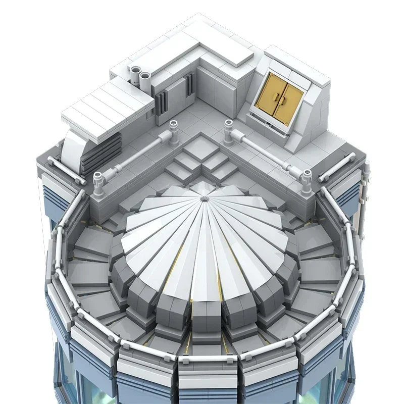 Klocki konstrukcyjne Moc Widok ulicy Model Strefa centralnego miasta Wieżowiec Technologia Modułowe klocki Prezenty Zabawki dla dzieci Montaż DIY