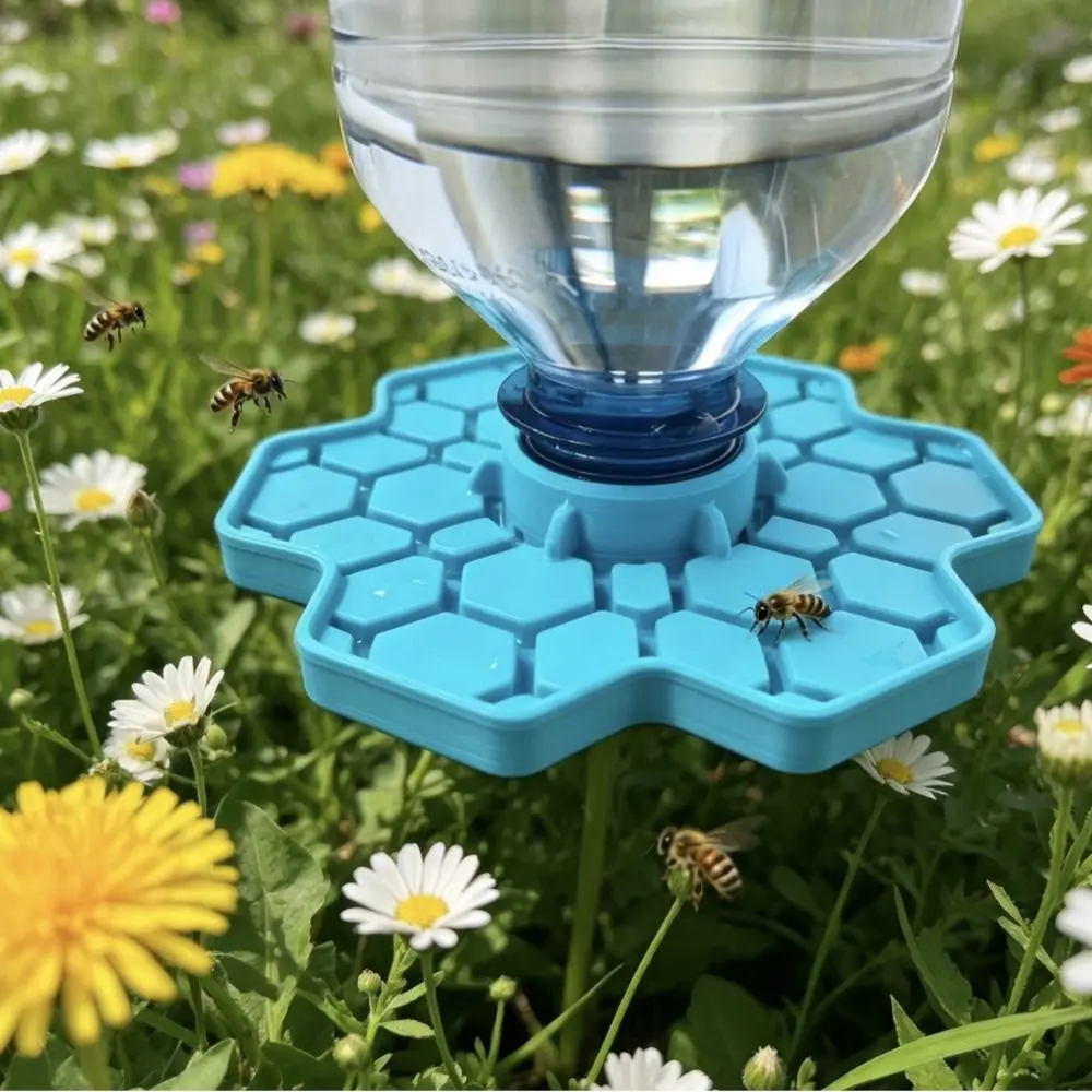 3D Printing Bee Water Feeder Small-Hole Honeycomb Safe Bee Watering Dish Honeybee Drinking Station Bees and Butterflies