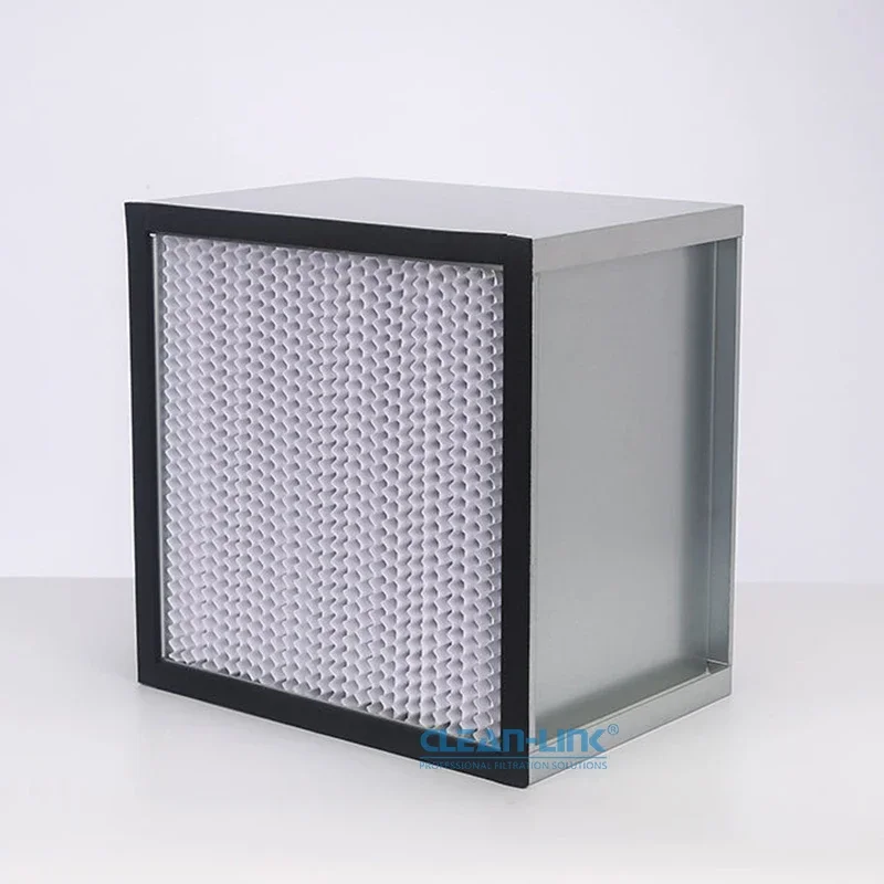 H14 HEPA Filter Aluminum Header Deep Pleat Laminar Flow Hood HEPA Air Filter for HVAC System