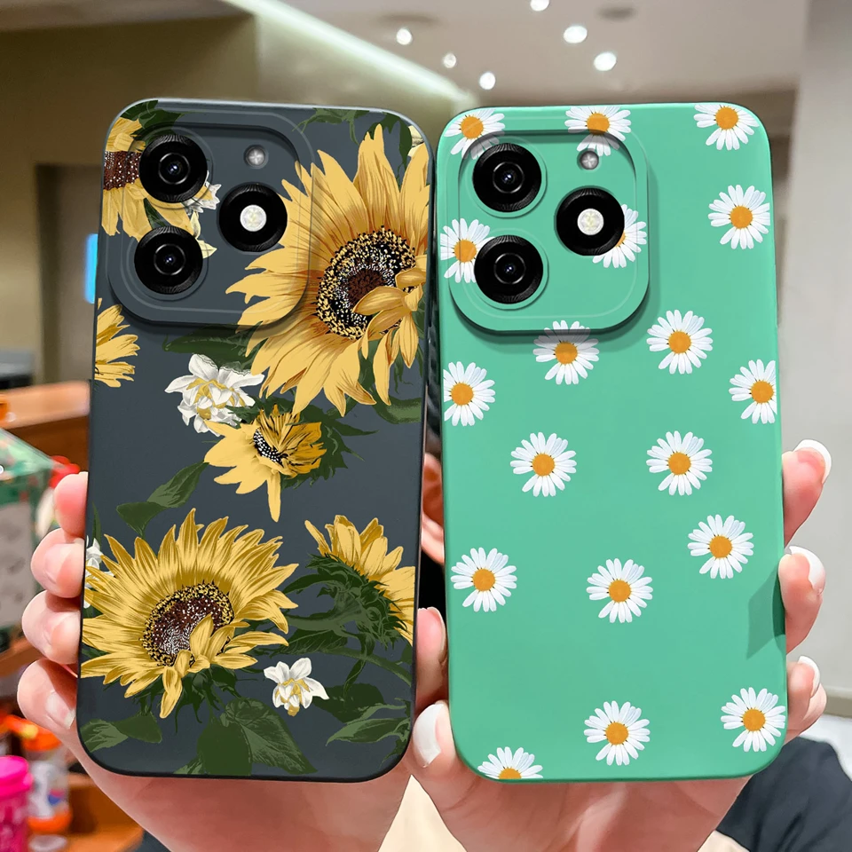 Cases For tecno spark 20 20 proplus Beautiful Sunflower Avocado Drop-Resistant Phone Cover For Tecno Spark 20 20 Pro Plus Funda