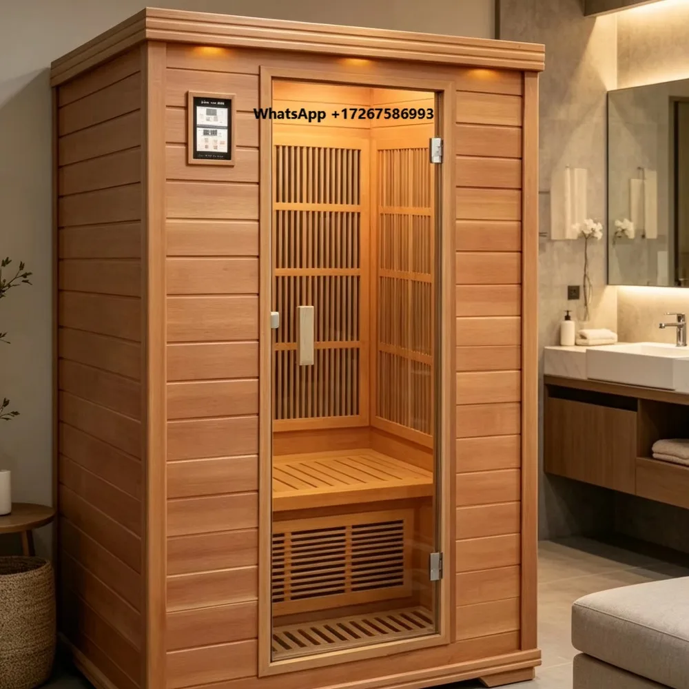 4 Person Size Infrared  Sauna Room Luxury Combined Sauna Room for Indoor
