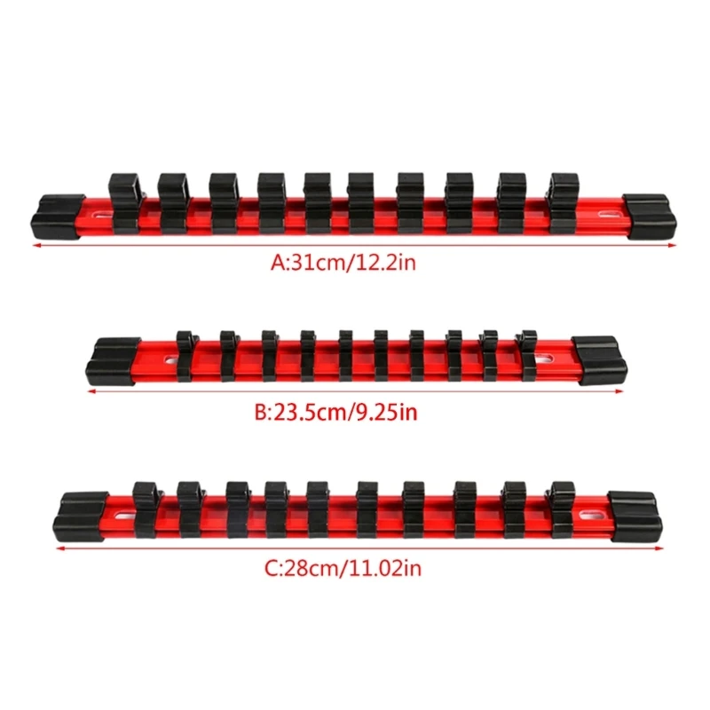 Versatile Socket Holder Stand, Durability Tool Socket for Workbench, Garage, Desk Socket Rack Shelf Holder