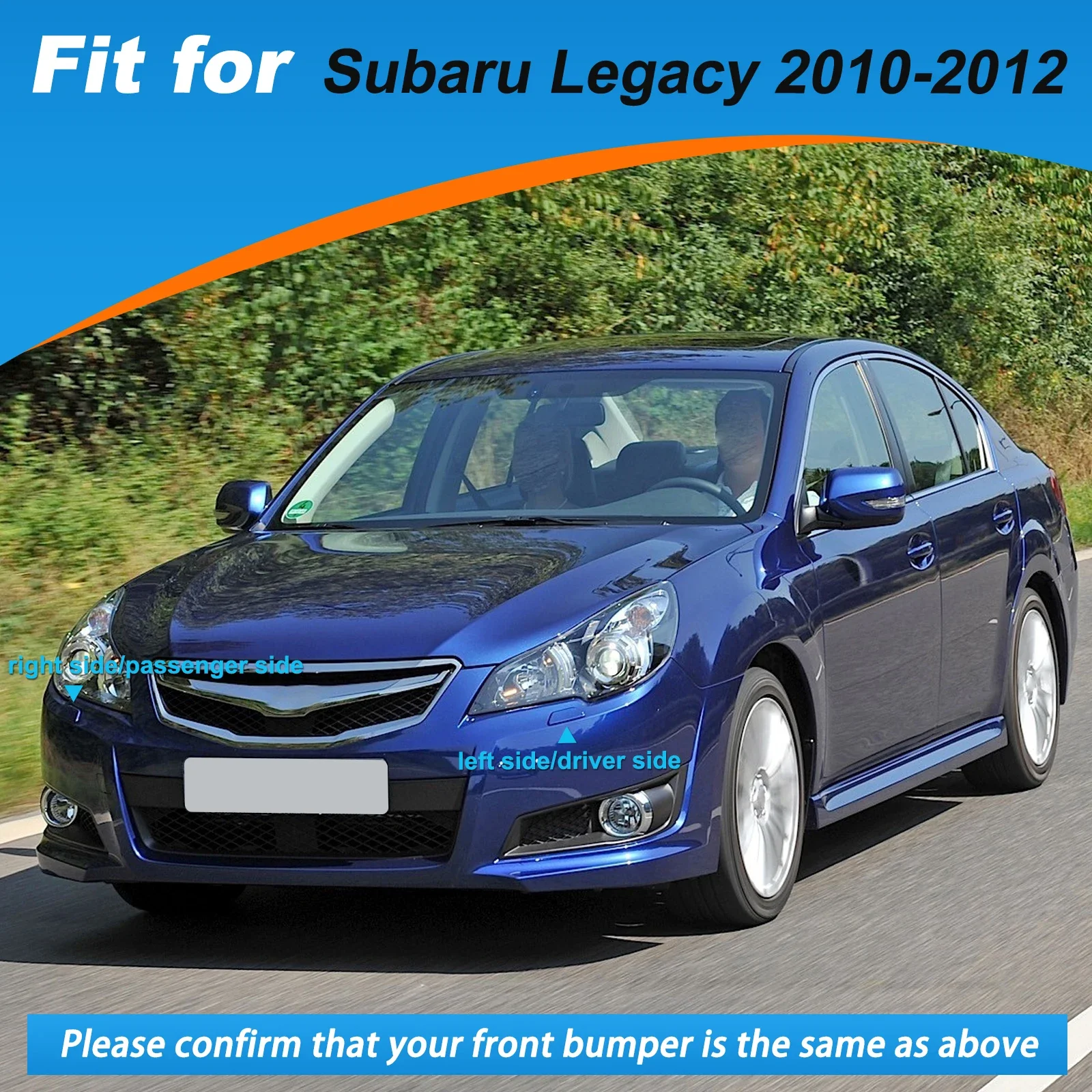 Topi Penutup Pencuci Lampu Depan Bumper Depan untuk Aksesori Subaru Legacy 2010 2011 2012