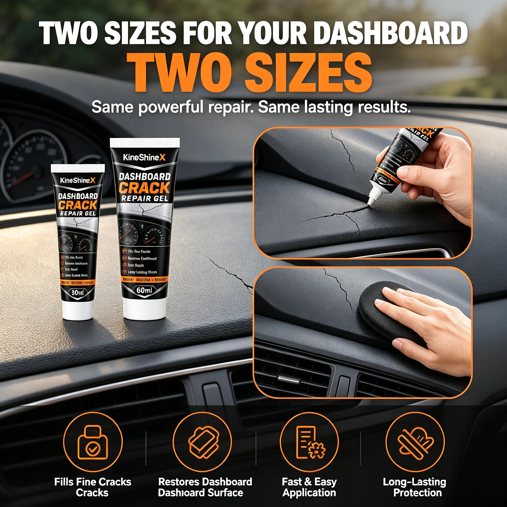 Car Interior Trim Repair Adhesive For Dashboard Roof Liner Leather Plastic Upholstery Restoration Heavy Duty Flexible Glue view 4