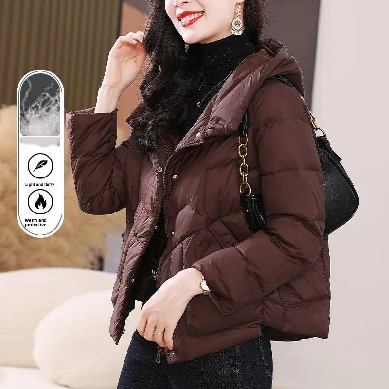 

Faionable Lightweight Du down Jaet, женское зимнее новое корейское пальто прямого кроя, легкое тонкое пальто Quali Online